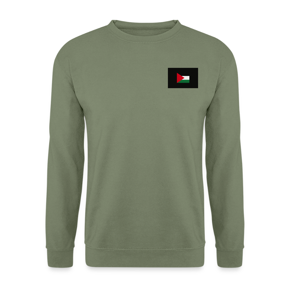 Sweat-shirt Unisex Palestine - vert militaire
