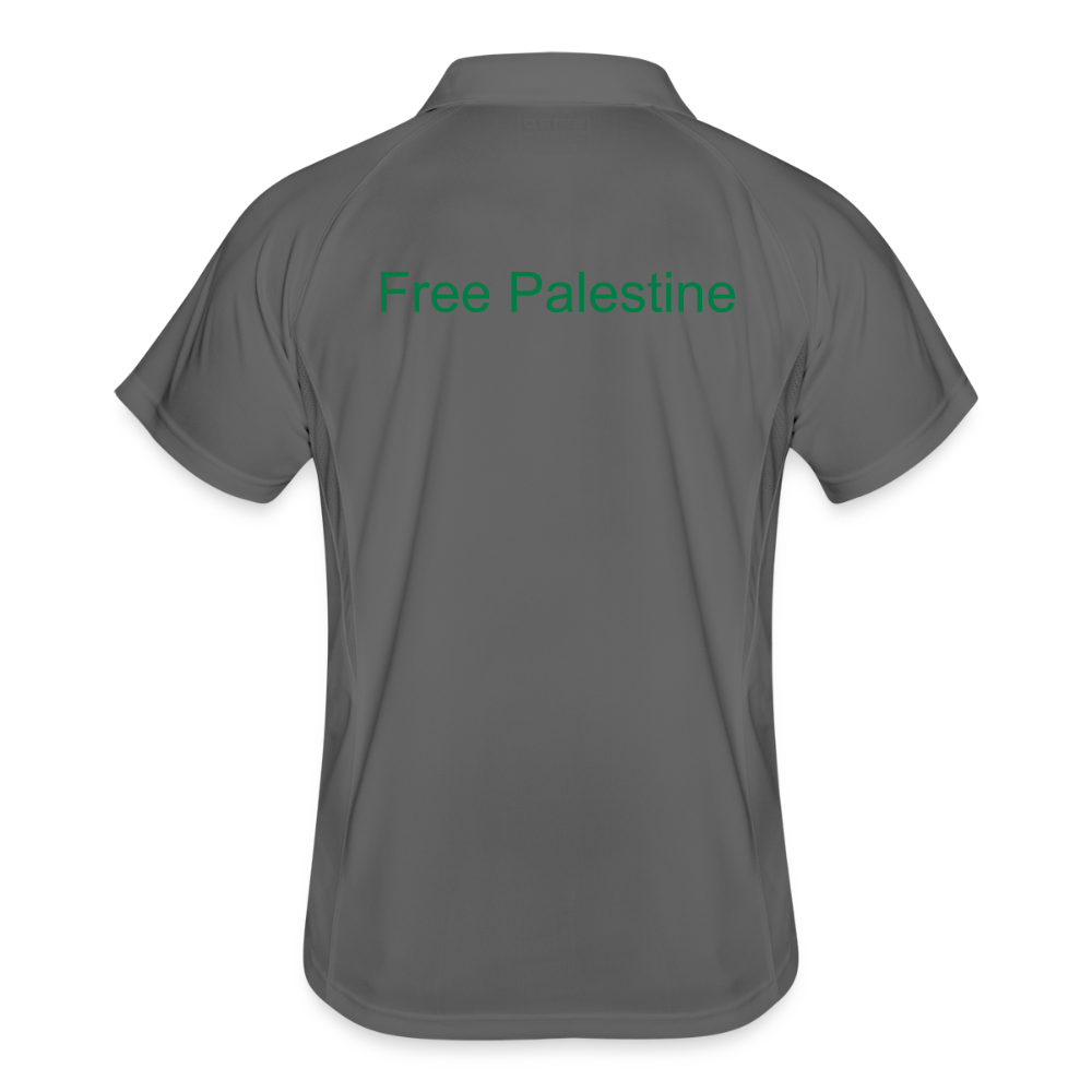 Men's Polo breathable Palestine - grey/lime