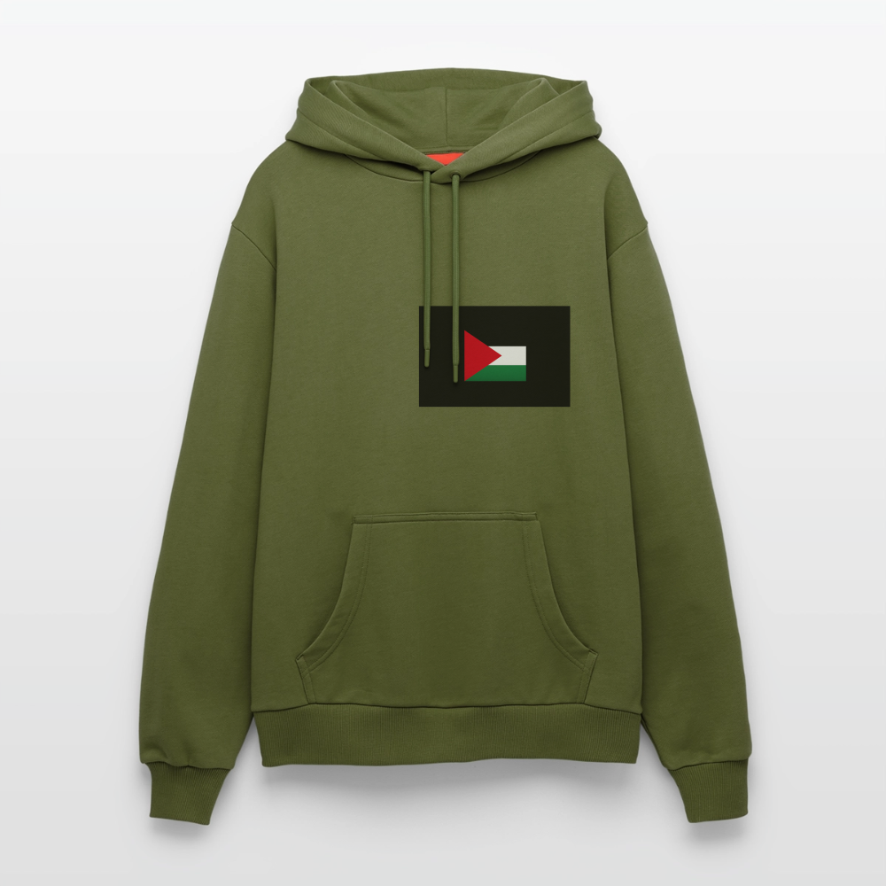 Sweat à capuche bio décontracté fabriqué en UE palestine - MOSS GREEN