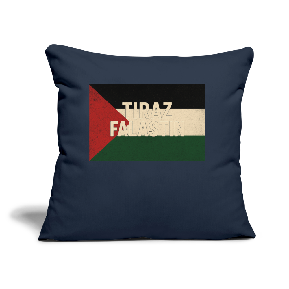 Coussin et housse de 45 x 45 cm - bleu marine