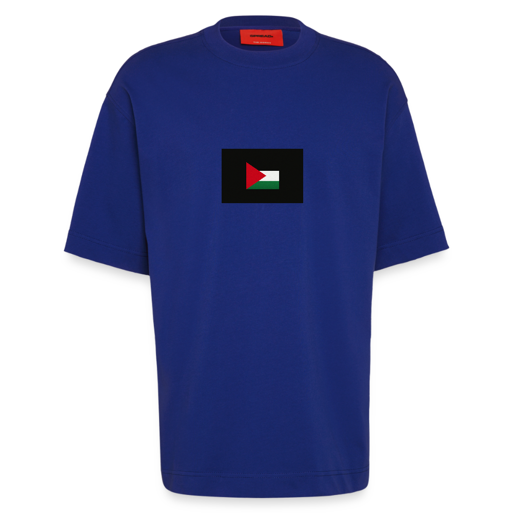 T-shirt bio épais oversize fabriqué en UE palestine - Iconic Blue