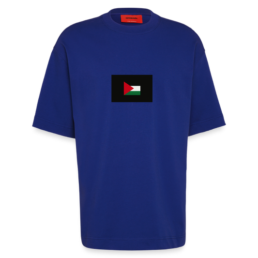 T-shirt bio épais oversize fabriqué en UE palestine - Iconic Blue