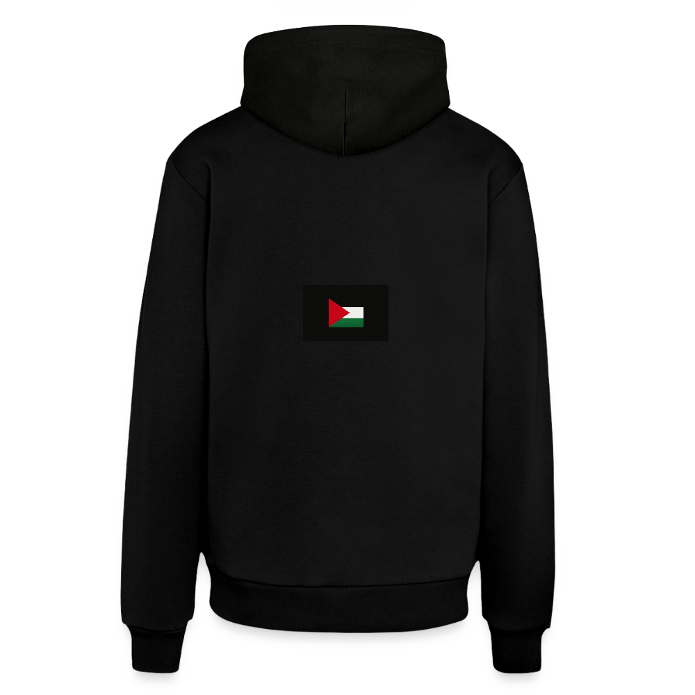 Sweat à capuche bio décontracté fabriqué en UE palestine - SOLID BLACK