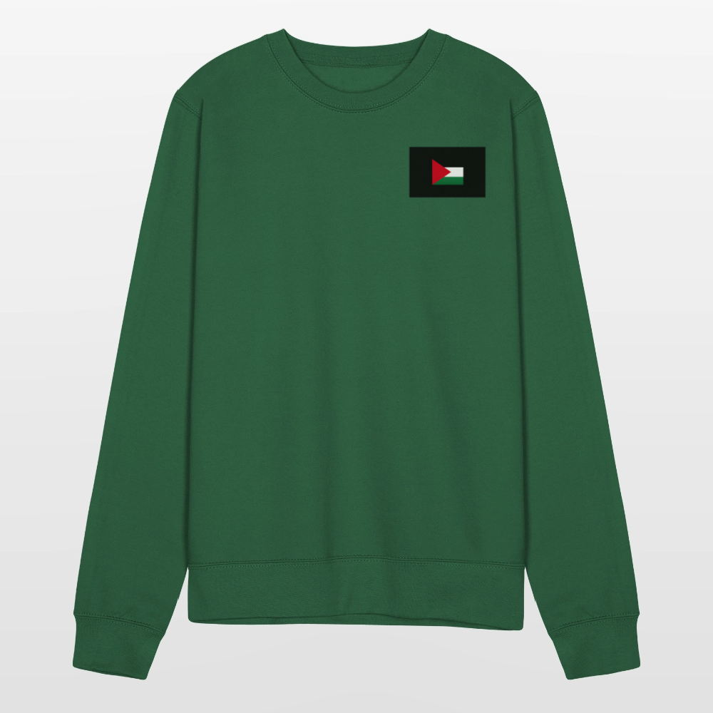 Sweat-shirt Unisex Palestine - vert foncé