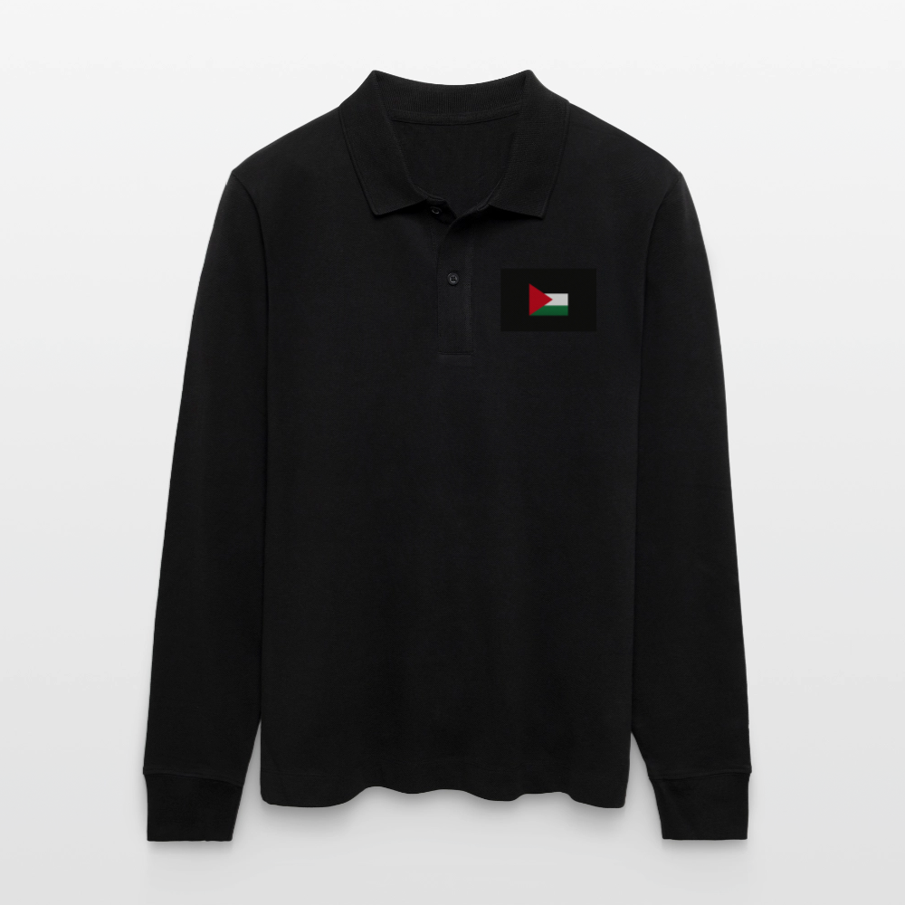 Polo Ă  manches longues bio PREPSTER Stanley/Stella Unisexe Palestine - noir