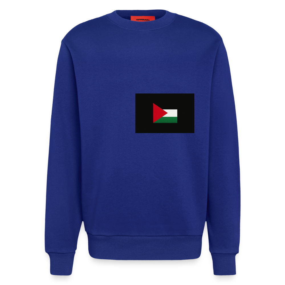 Sweat bio épais oversize fabriqué en UE palestine - Iconic Blue