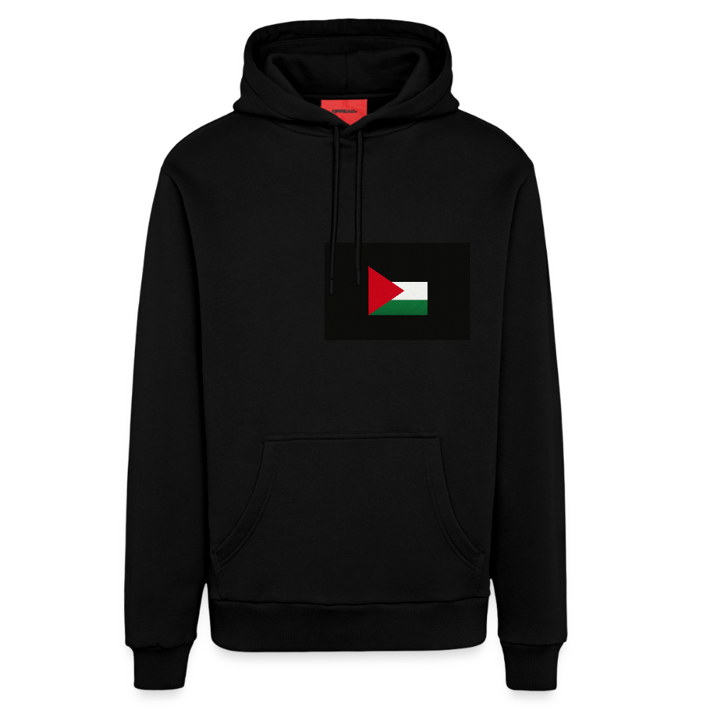 Sweat à capuche bio décontracté fabriqué en UE palestine - SOLID BLACK