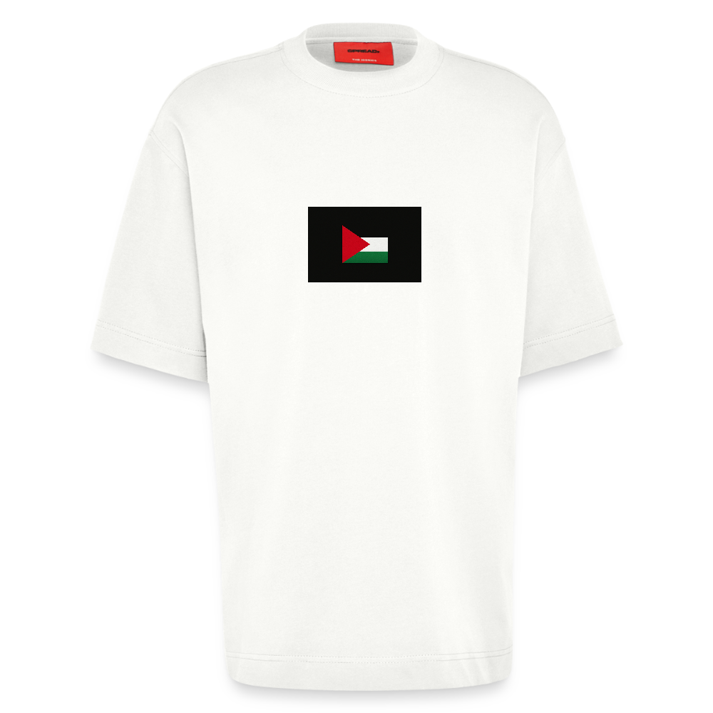 T-shirt bio épais oversize fabriqué en UE palestine - OFF WHITE