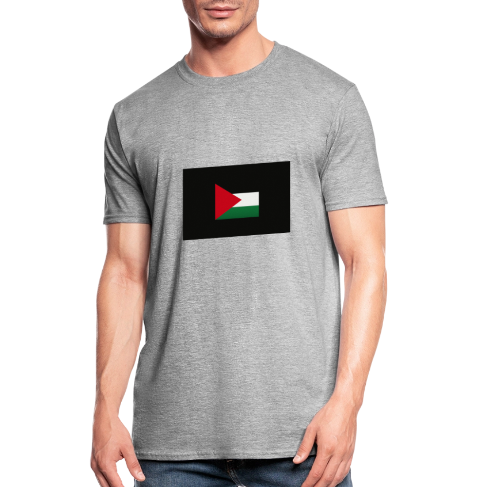T-shirt polycoton Unisexe Palestine - gris chiné
