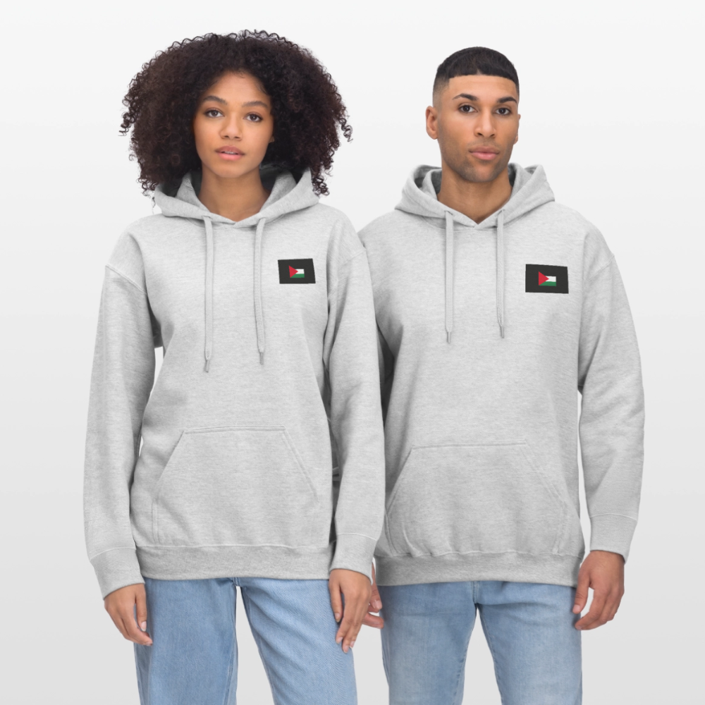 Sweat à capuche Softstyle® Gildan Unisexe Palestine - gris clair chiné