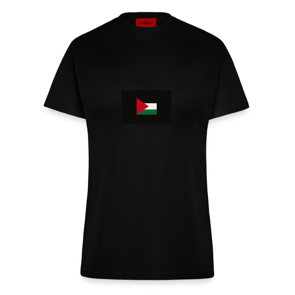 T-shirt bio slim fit fabriqué en UE palestine - SOLID BLACK