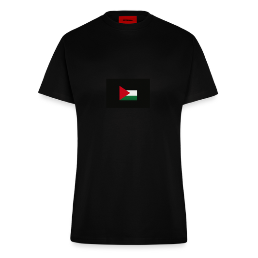 T-shirt bio slim fit fabriqué en UE palestine - SOLID BLACK