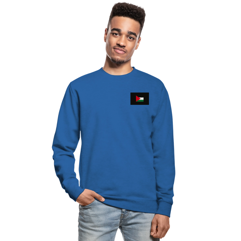Sweat-shirt Unisex Palestine - bleu royal