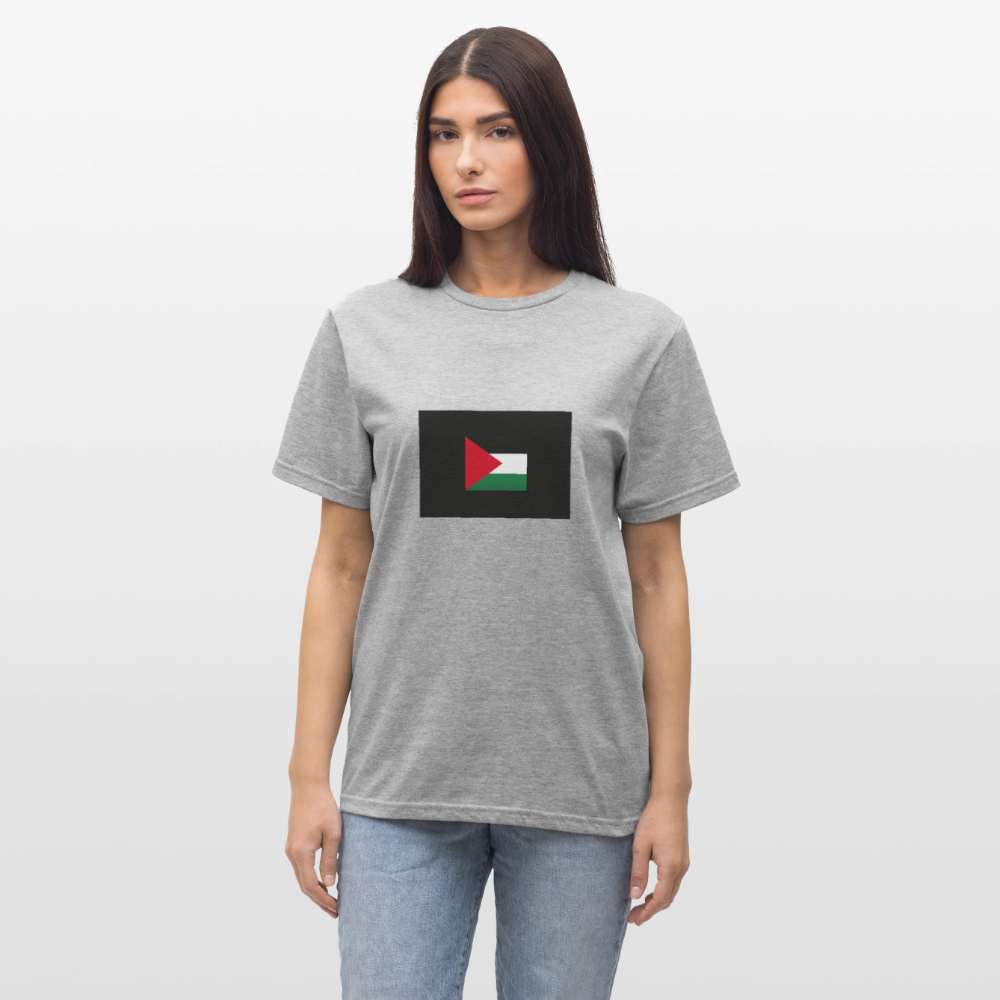T-shirt polycoton Unisexe Palestine - gris chiné
