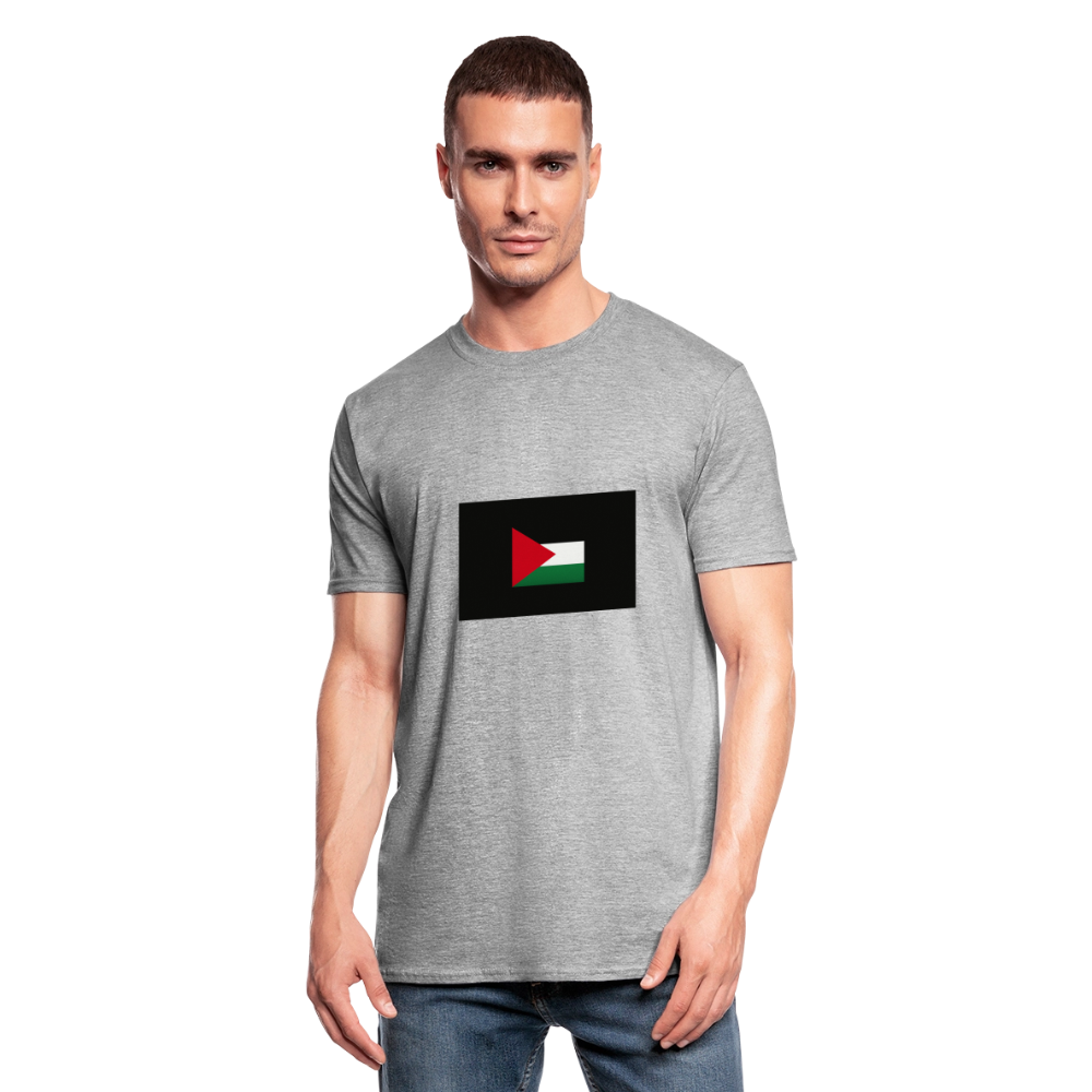 T-shirt polycoton Unisexe Palestine - gris chiné
