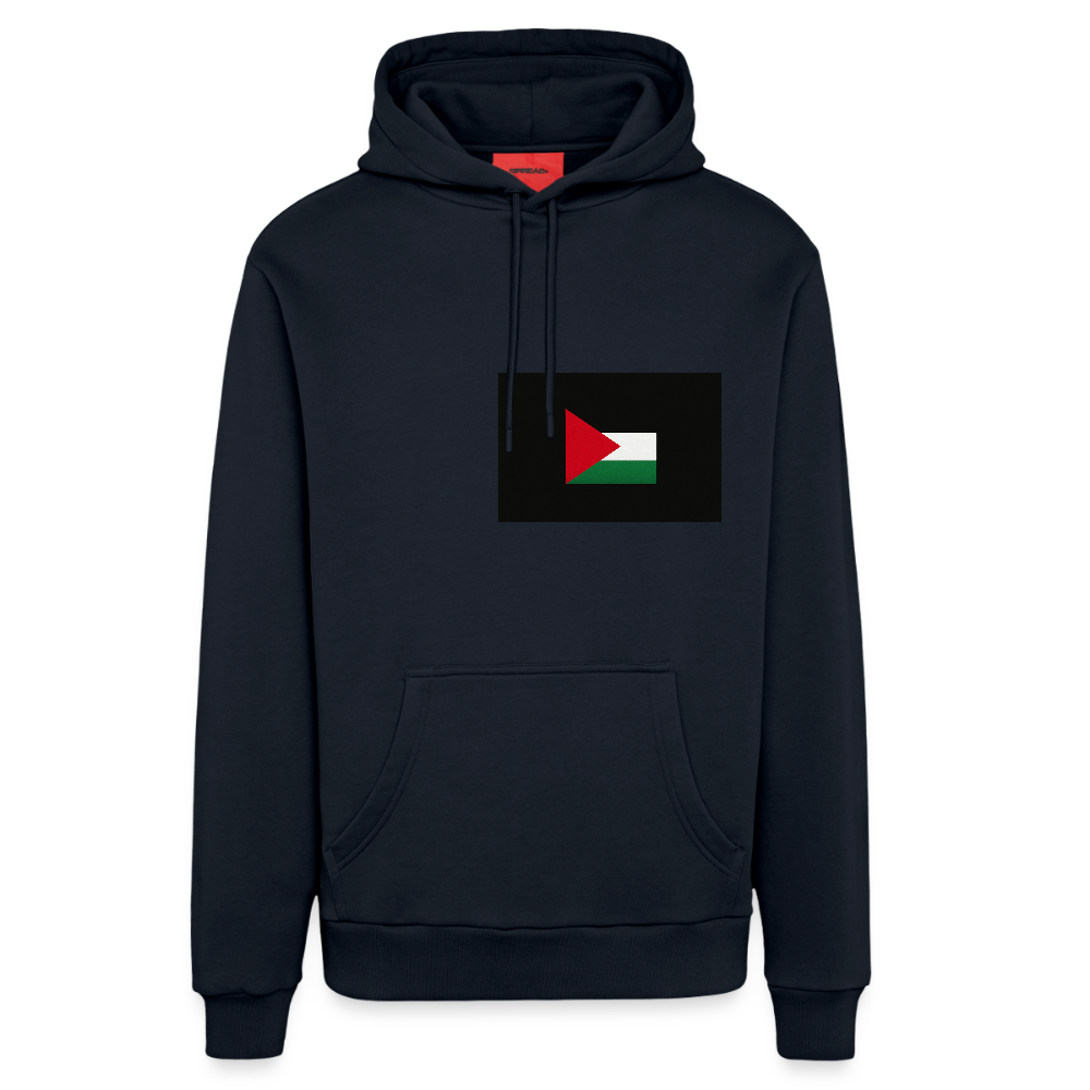 Sweat à capuche bio décontracté fabriqué en UE palestine - DARK NAVY