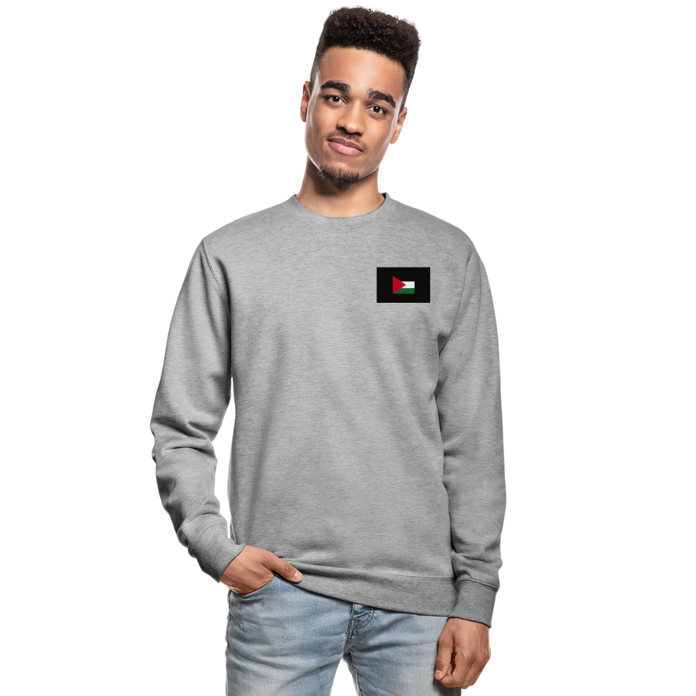 Sweat-shirt Unisex Palestine - gris chiné
