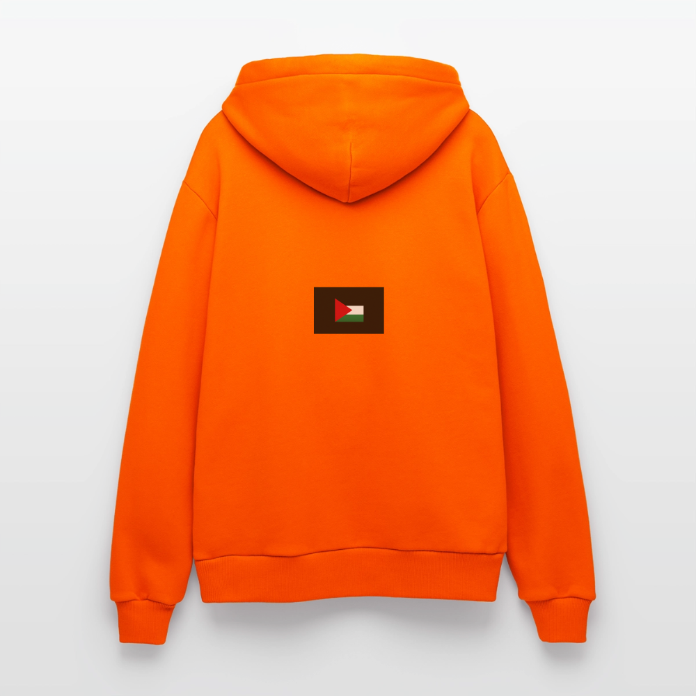 Sweat à capuche bio décontracté fabriqué en UE palestine - SUNSET ORANGE
