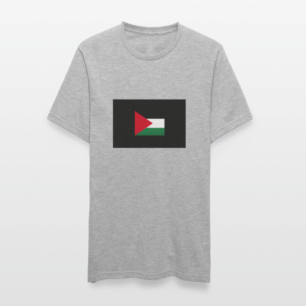 T-shirt polycoton Unisexe Palestine - gris chiné