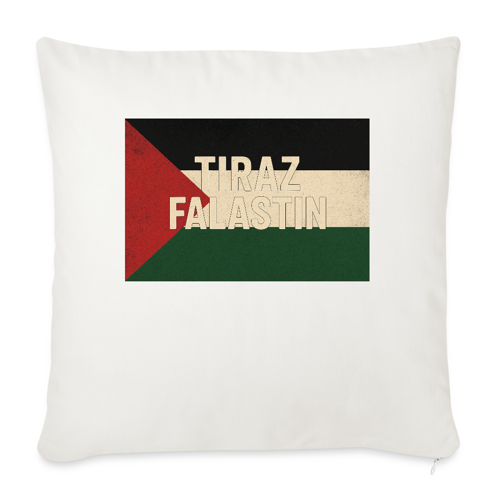 Coussin et housse de 45 x 45 cm - blanc nature