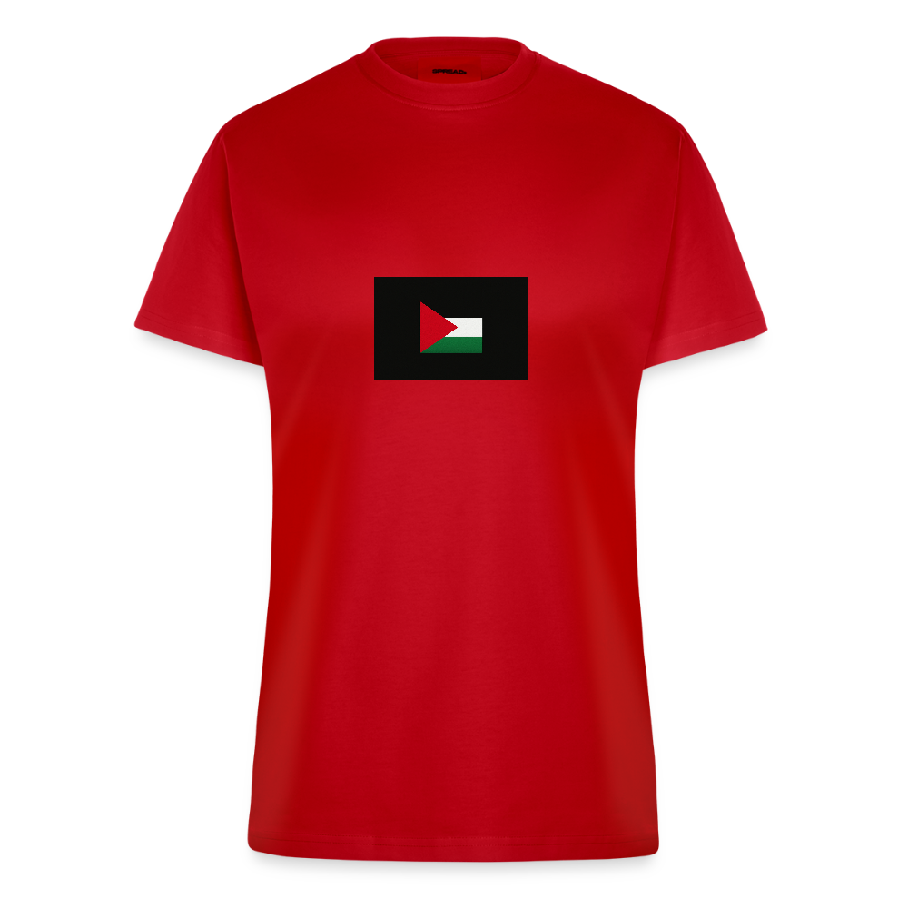 T-shirt bio slim fit fabriqué en UE palestine - rouge