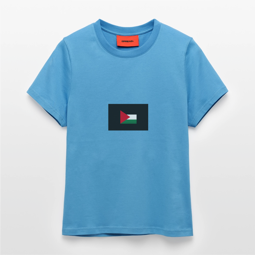 T-shirt bio slim fit fabriqué en UE palestine -  Sol Blue