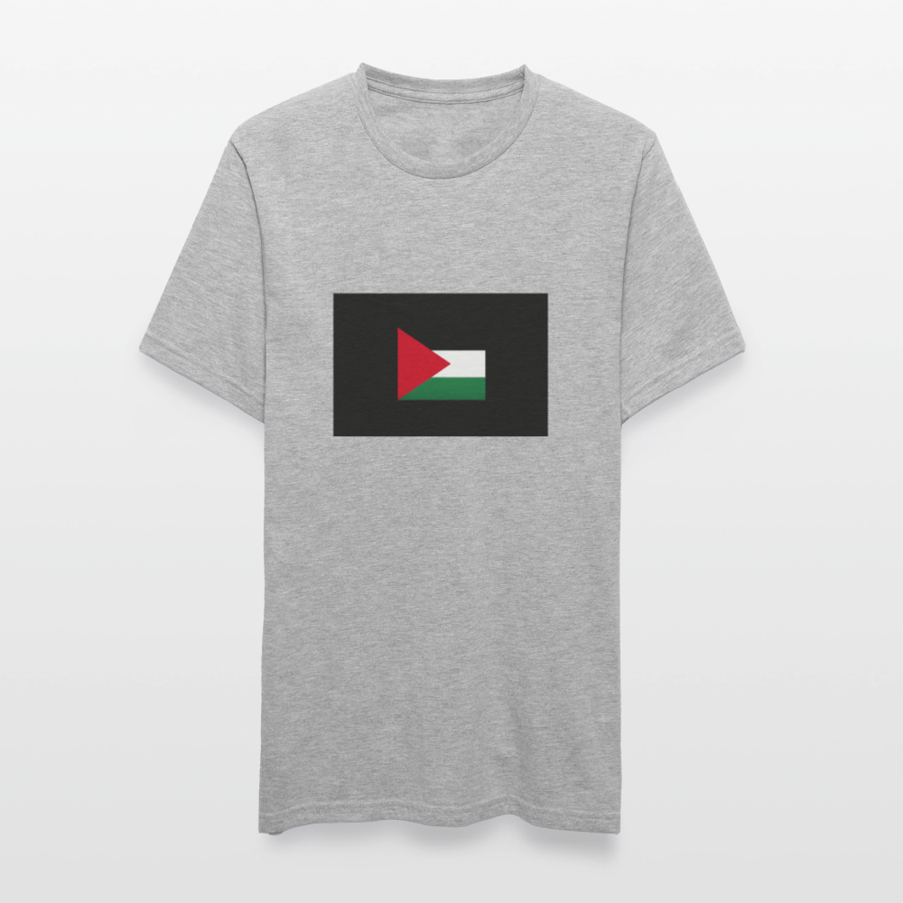 T-shirt polycoton Unisexe Palestine - gris chiné