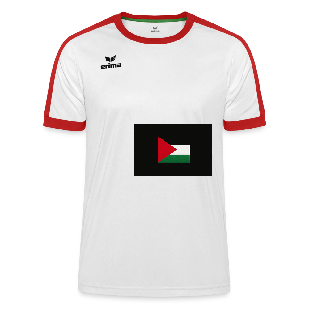 Maillot Retro Star Erima unisexe palestine - blanc/rouge