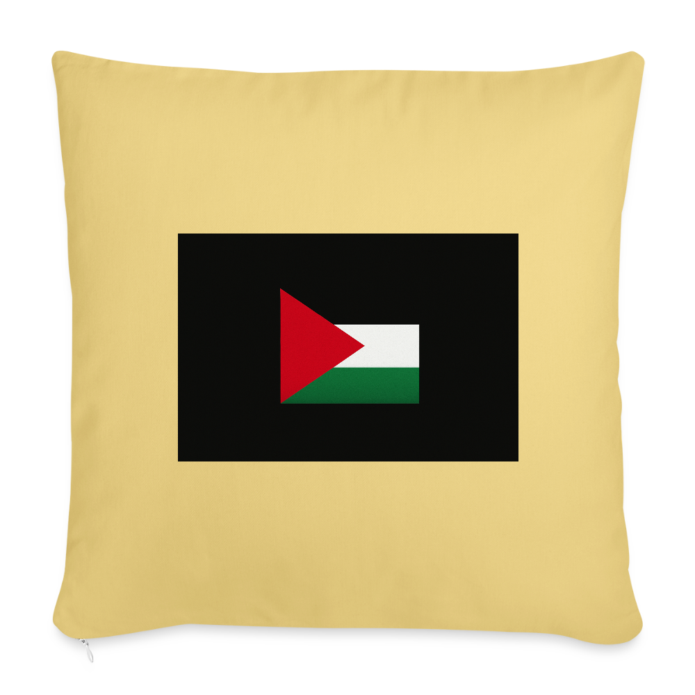 Coussin et housse de 45 x 45 cm - jaune délavé