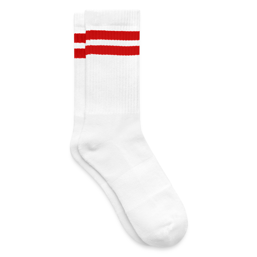 Chaussettes de tennis - blanc/rouge