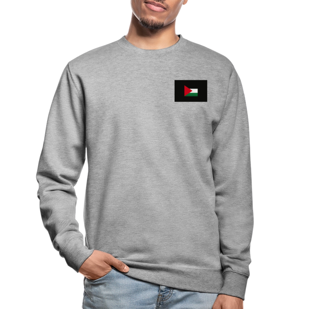 Sweat-shirt Unisex Palestine - gris chiné