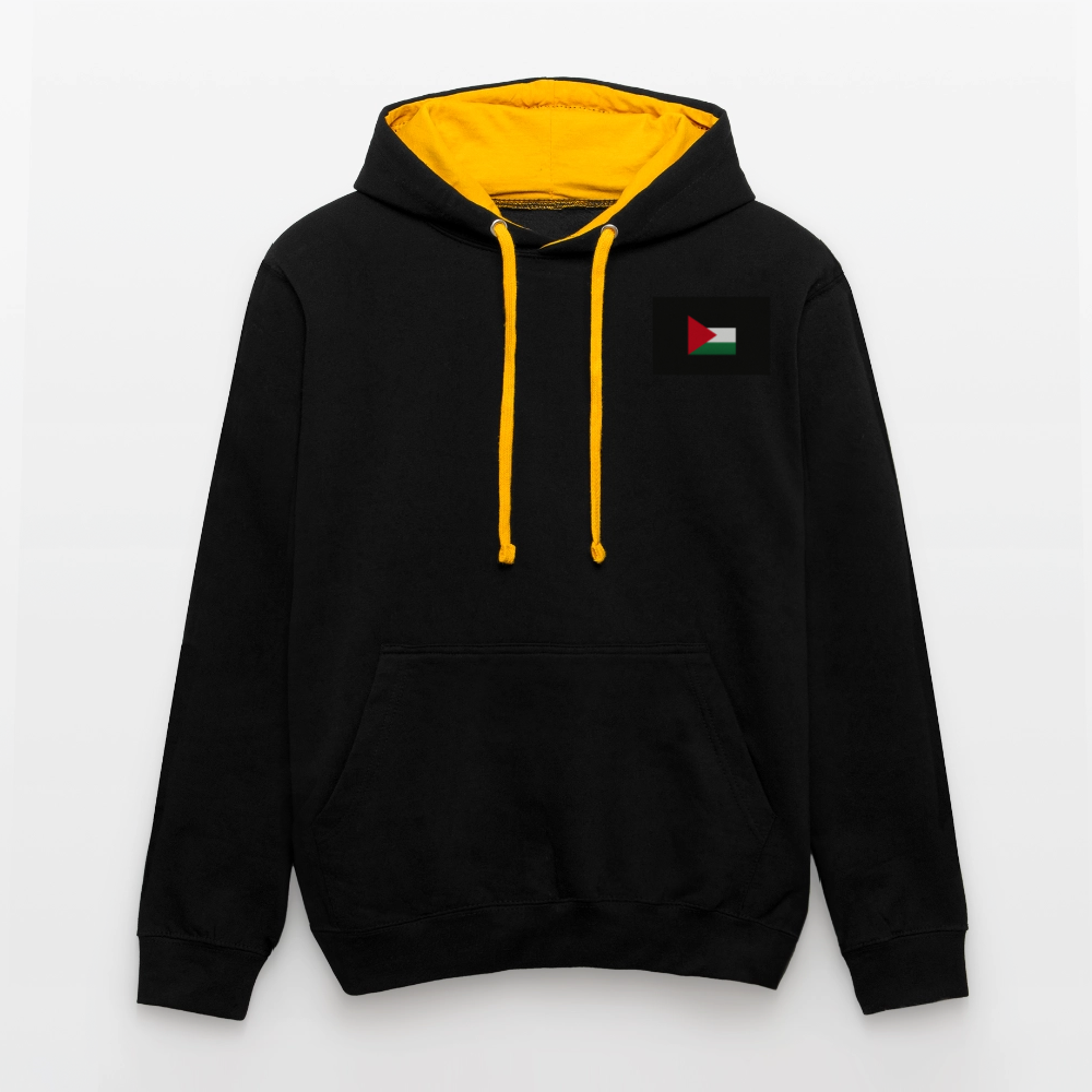 Sweat-shirt contraste Palestine - noir/or