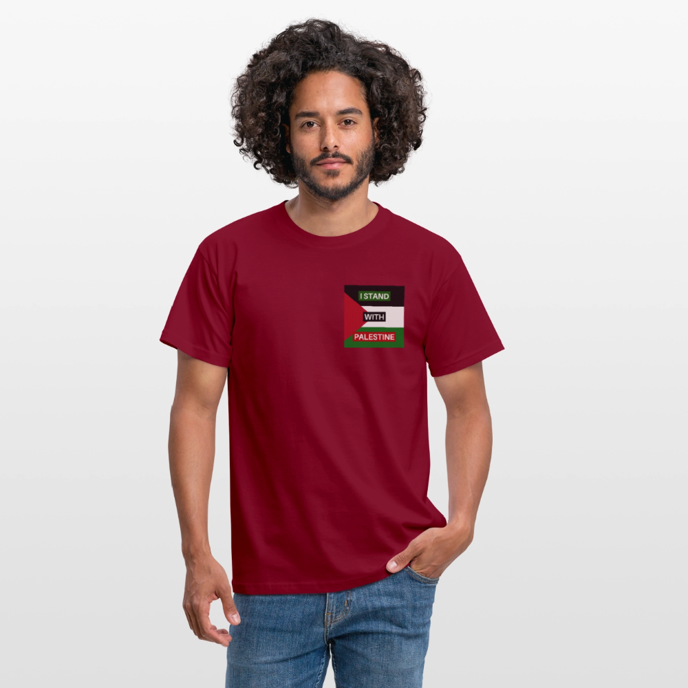 Men's T-Shirt Palestine - brick red