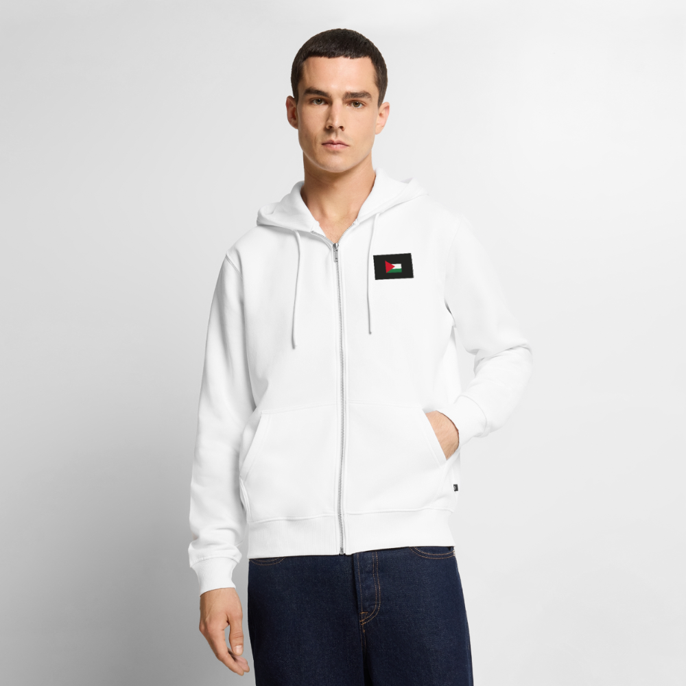 Veste à capuche Premium Homme Palestine - blanc