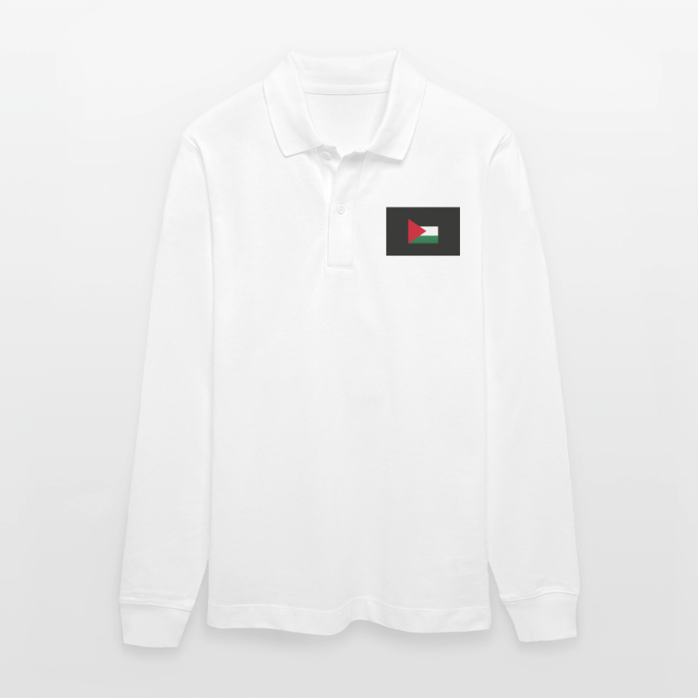 Polo Ă  manches longues bio PREPSTER Stanley/Stella Unisexe Palestine - blanc