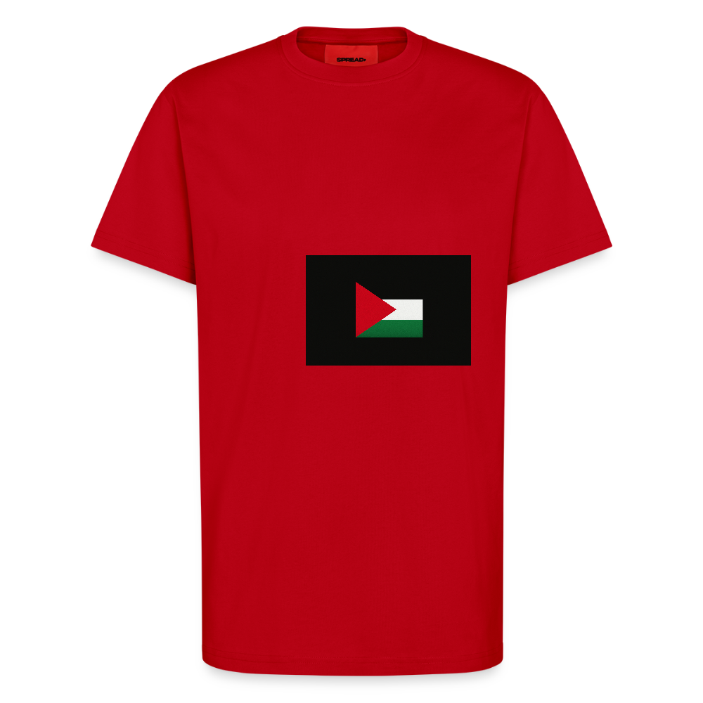 T-shirt bio décontracté fabriqué en UE palestine - rouge