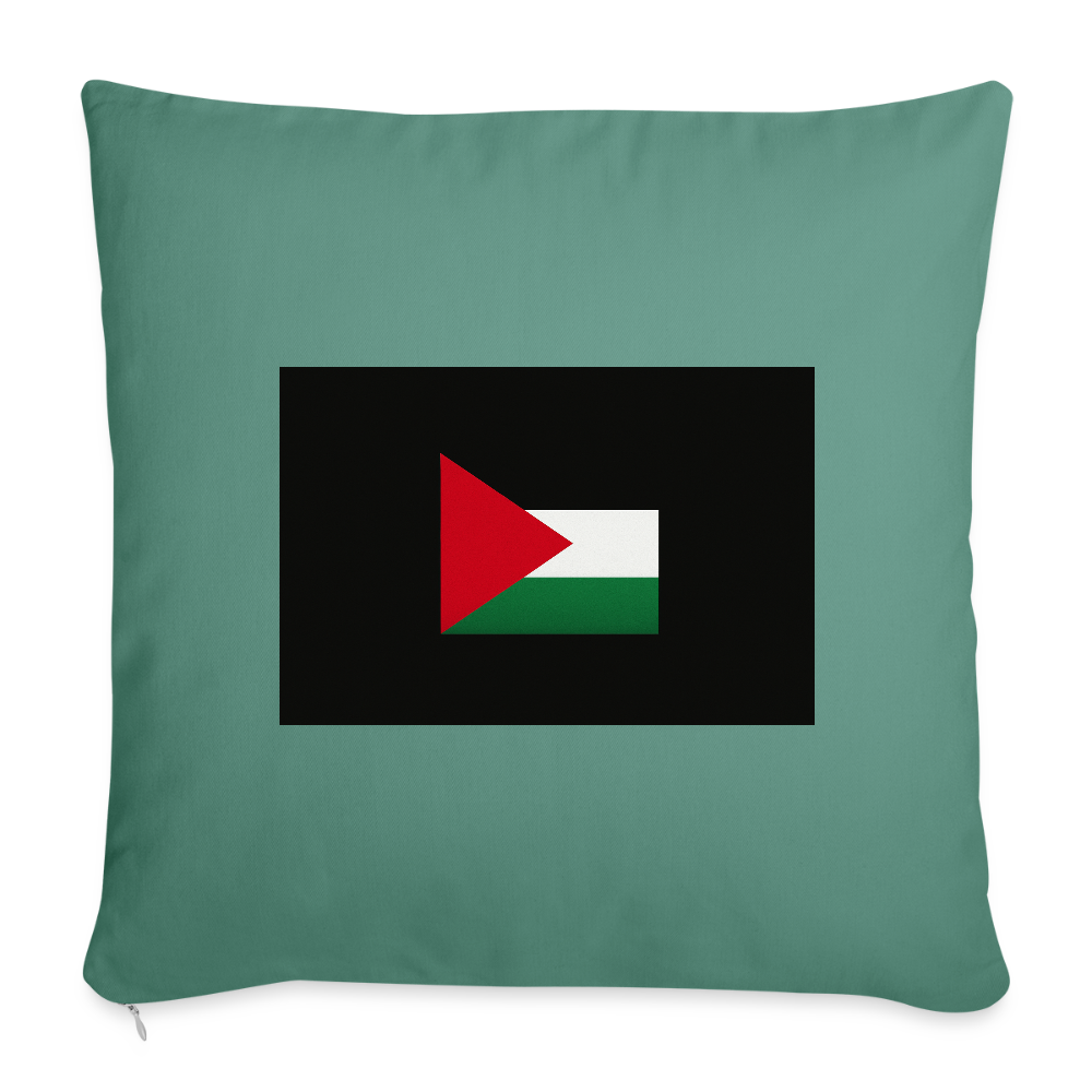 Coussin et housse de 45 x 45 cm - vert sapin