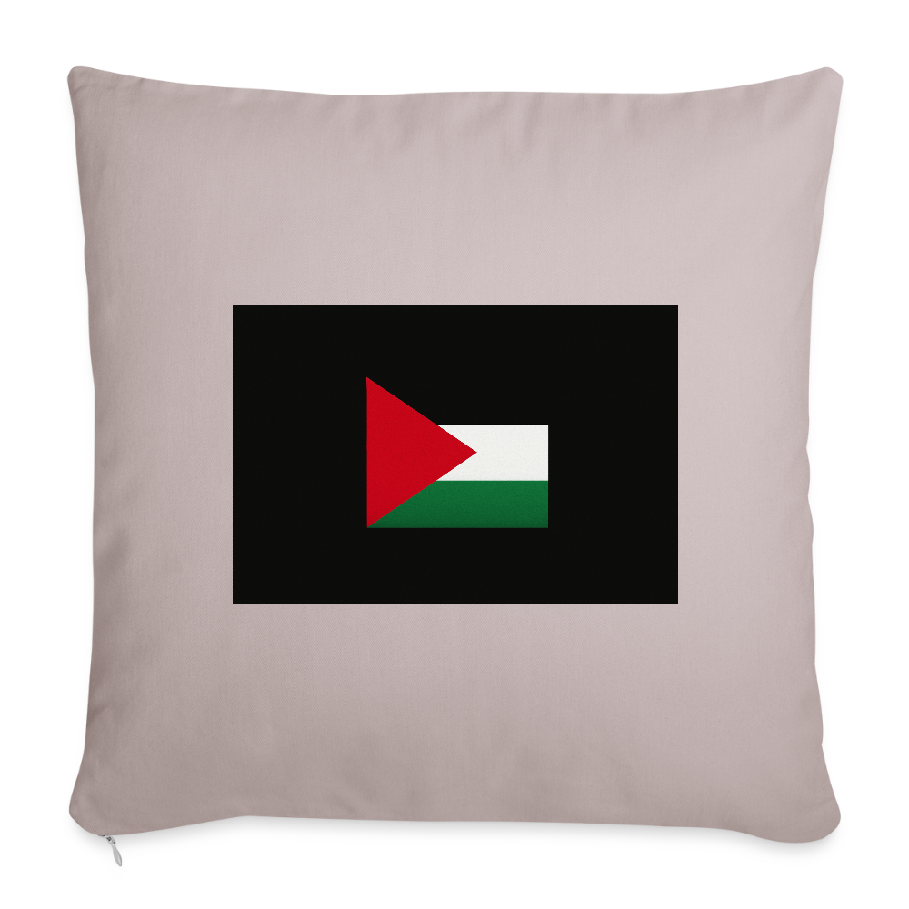 Coussin et housse de 45 x 45 cm - taupe clair