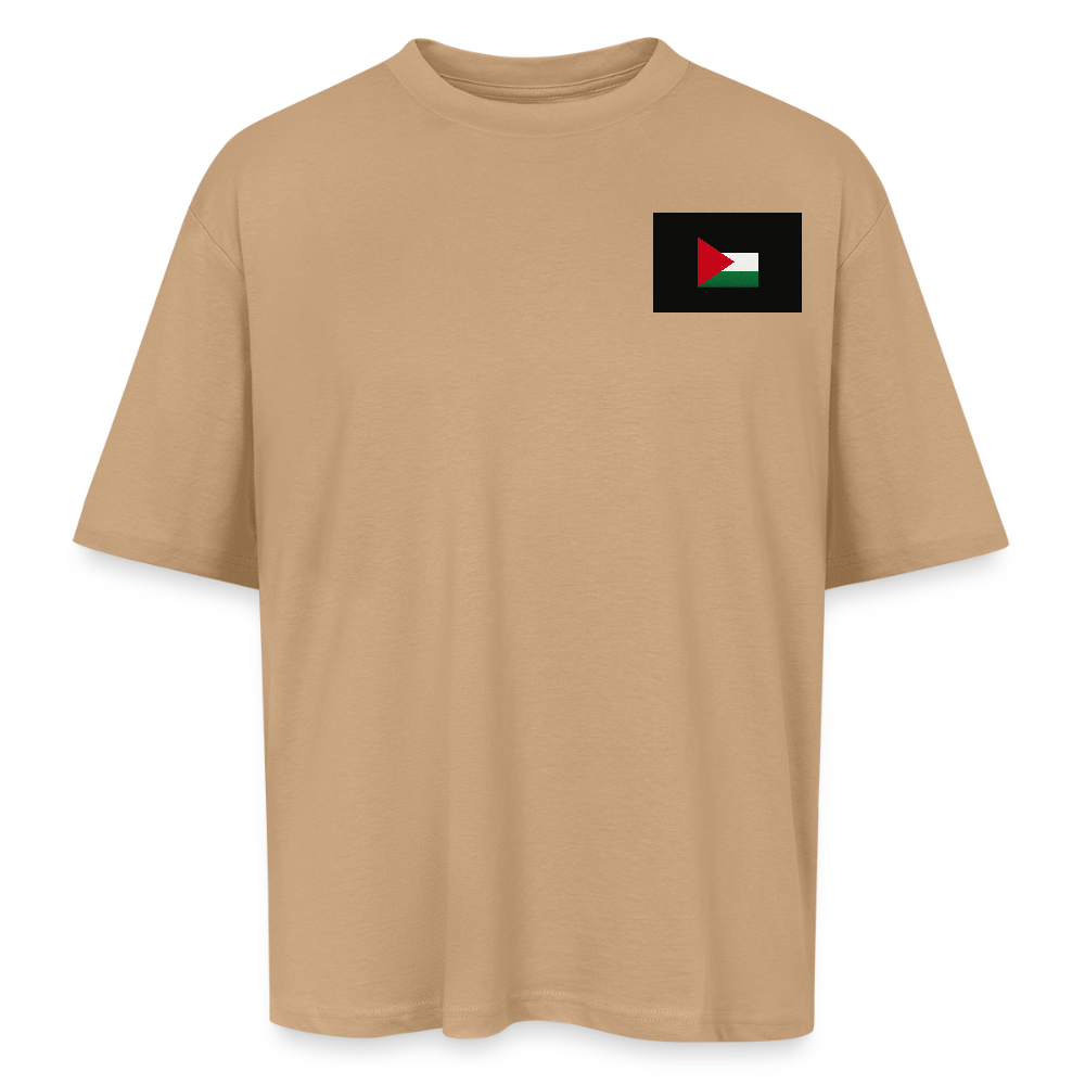 T-shirt oversize unisexe Palestine - beige