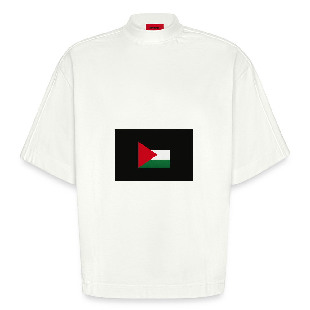 T-shirt bio épais oversize Boxy fabriqué en UE palestine - OFF WHITE