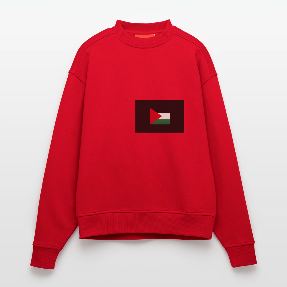 Sweat bio épais oversize fabriqué en UE palestine - rouge