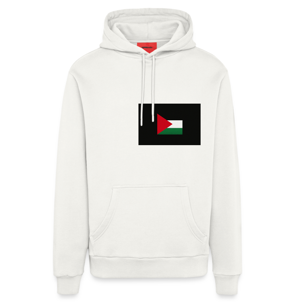 Sweat à capuche bio décontracté fabriqué en UE palestine - OFF WHITE