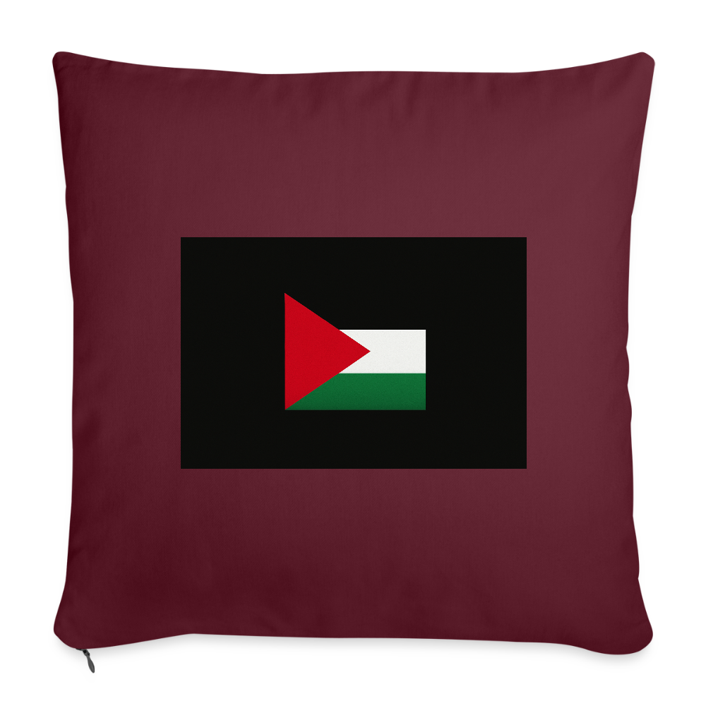 Coussin et housse de 45 x 45 cm - bordeaux
