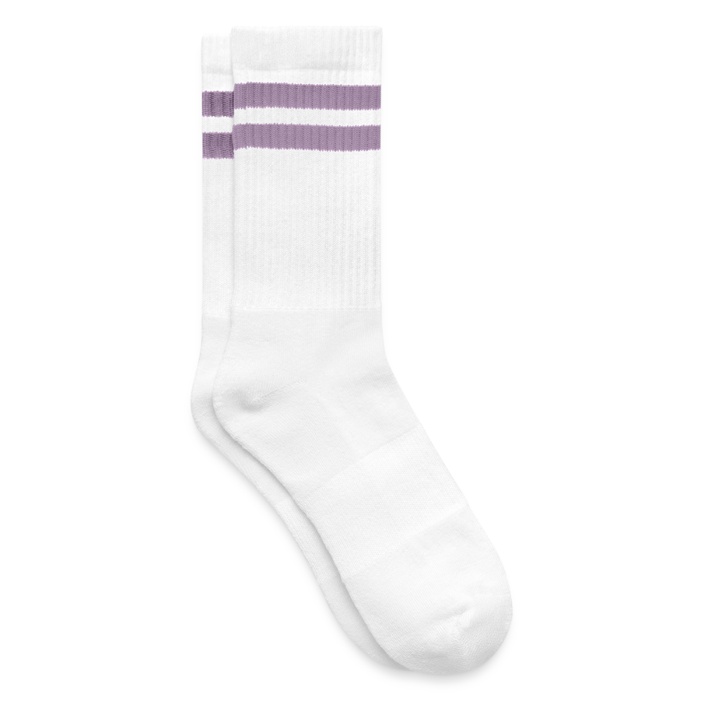Chaussettes de tennis - blanc/lilas