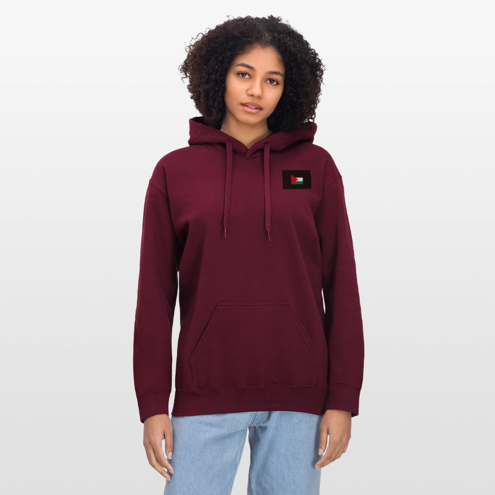 Sweat à capuche Softstyle® Gildan Unisexe Palestine - maroon
