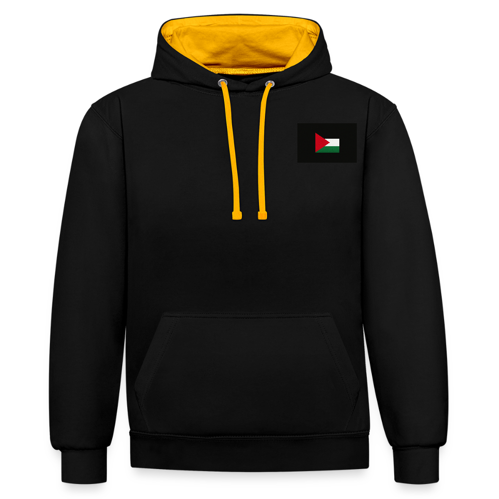 Sweat-shirt contraste Palestine - noir/or