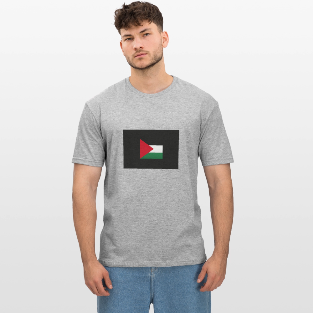 T-shirt polycoton Unisexe Palestine - gris chiné