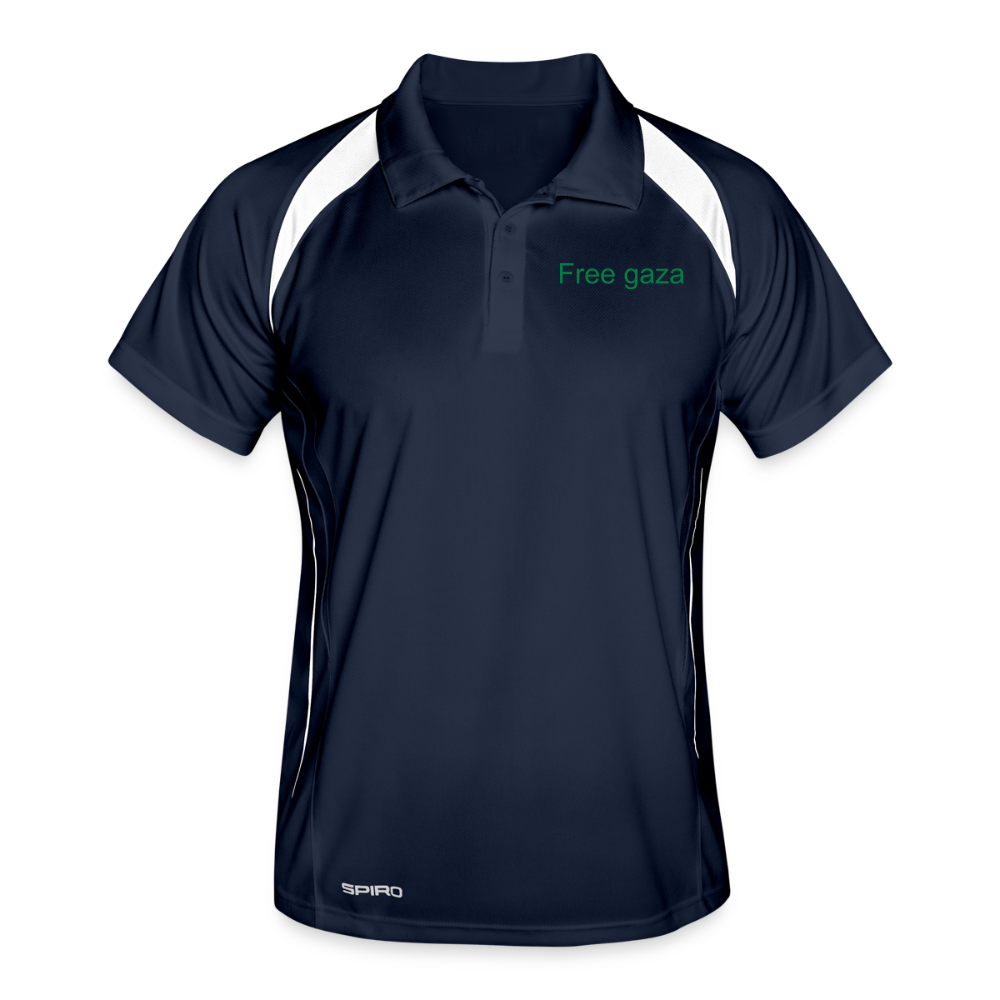 Men's Polo breathable Palestine - navy/white