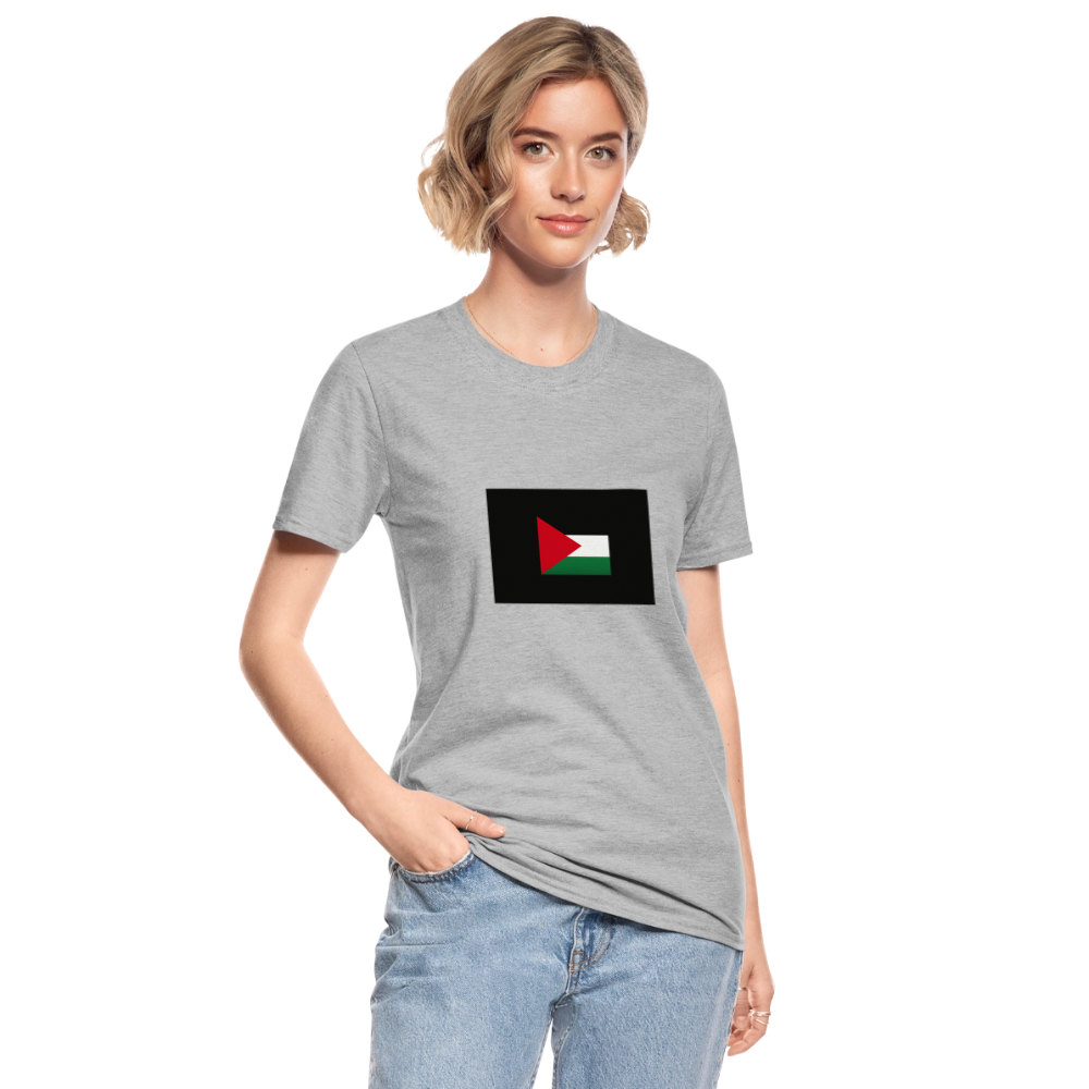 T-shirt polycoton Unisexe Palestine - gris chiné