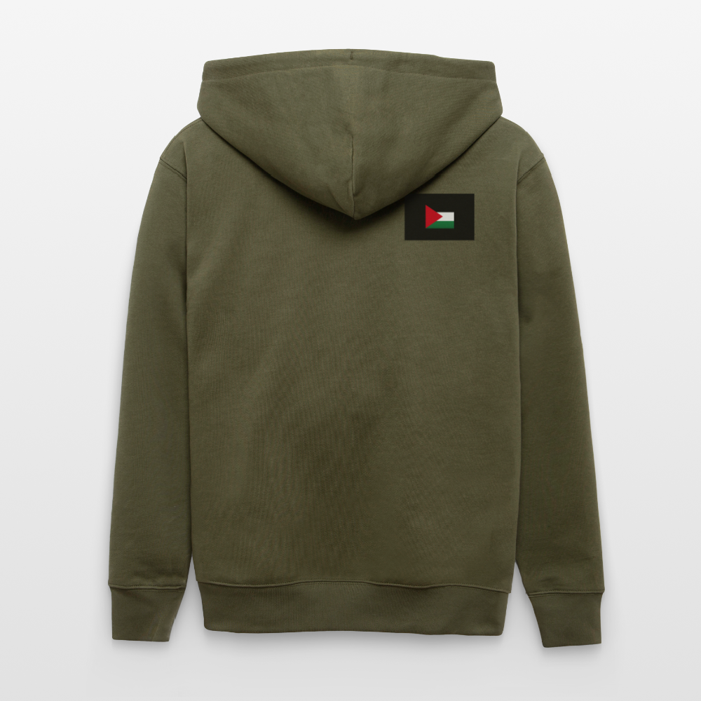Veste à capuche bio CULTIVATOR Stanley/Stella Unisexe Palestine - kaki